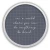 Be Kind Windowpane Round Framed Plaque-Kirkland's Home Fashion