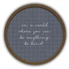 Be Kind Windowpane Round Framed Plaque-Kirkland's Home Flash Sale