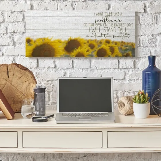 Be Like A Sunflower Canvas Art Print-Kirkland's Home Discount