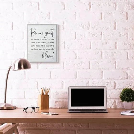 Be Our Guest Framed Wall Plaque-Kirkland's Home Best