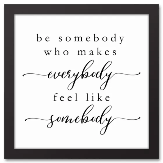 Be Somebody Framed Canvas Wall Plaque-Kirkland's Home Cheap
