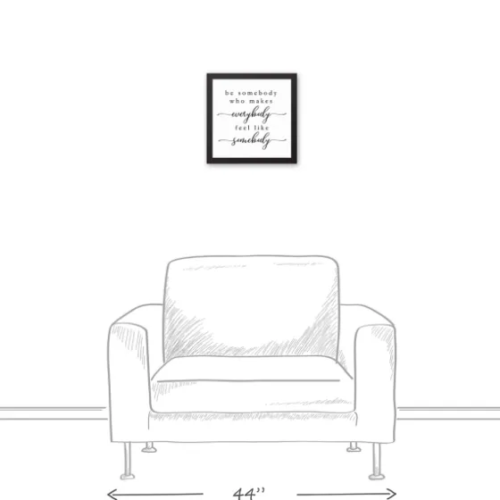Be Somebody Framed Canvas Wall Plaque-Kirkland's Home Cheap