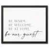 Be Warm Be Welcome Framed Canvas Art Print-Kirkland's Home New