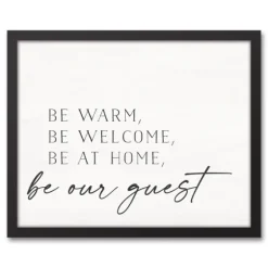 Be Warm Be Welcome Framed Canvas Art Print-Kirkland's Home New