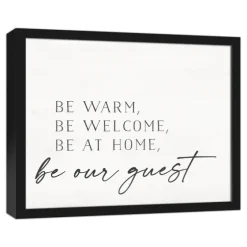 Be Warm Be Welcome Framed Canvas Art Print-Kirkland's Home New