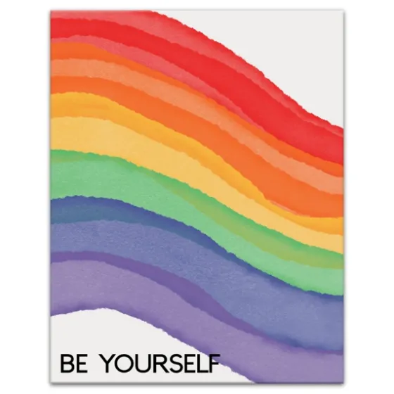 Be Yourself Rainbow Canvas Art Print-Kirkland's Home Cheap