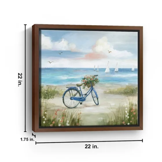 Beach Bike Bliss Framed Canvas Art Print-Kirkland's Home Online