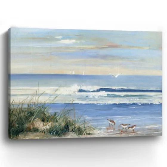 Beach Combers Giclee Canvas Art Print, 48X36 In.-Kirkland's Home Cheap