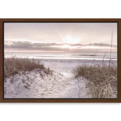 Beach Morning Blessing Framed Canvas Art Print-Kirkland's Home Cheap