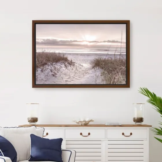 Beach Morning Blessing Framed Canvas Art Print-Kirkland's Home Cheap