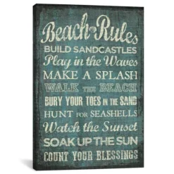Beach Rules Canvas Art Print-Kirkland's Home Outlet
