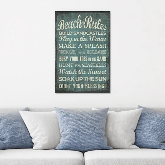 Beach Rules Canvas Art Print-Kirkland's Home Outlet
