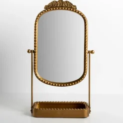 Beaded Bordeaux Tray Base Tabletop Mirror-Kirkland's Home Discount