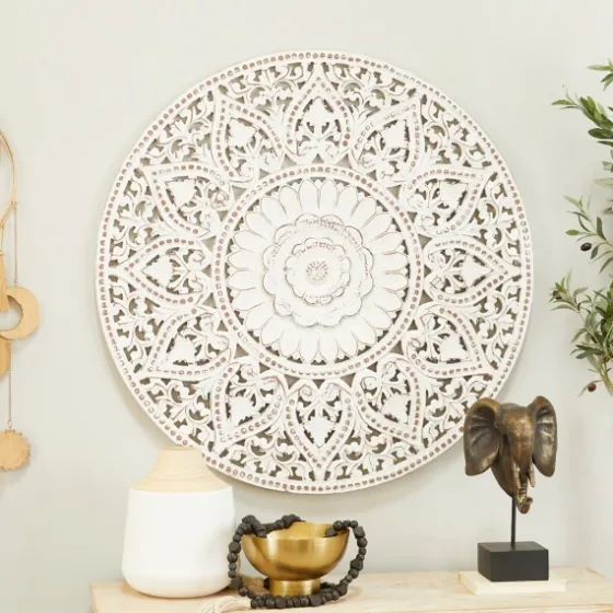 Beaded Floral Medallion Wall Plaque-Kirkland's Home Best