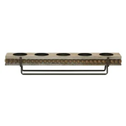 Beaded Wood And Metal Base Candle Holder-Kirkland's Home Best