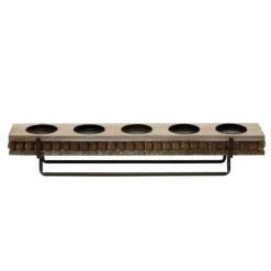 Beaded Wood And Metal Base Candle Holder-Kirkland's Home Best