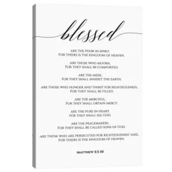 Beatitudes Matthew 5:3-10 Canvas Art Print-Kirkland's Home Cheap