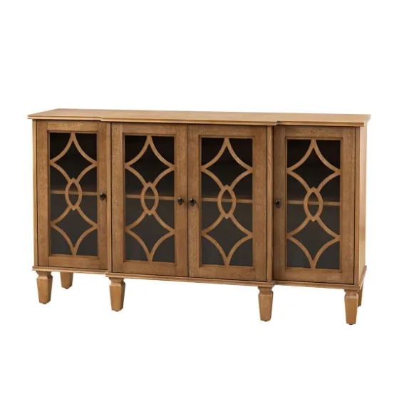 Becky Acorn Wood 4-Door Sideboard-Kirkland's Home Shop
