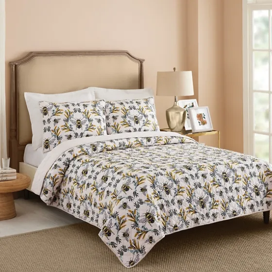 Bee You 2-Pc. Twin Bedding Quilt Set-Kirkland's Home Shop