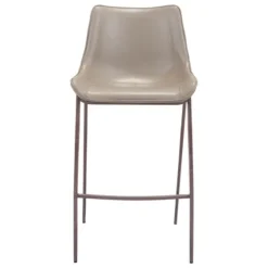 Beige & Brown Faux Leather 2-Pc. Bar Stool Set-Kirkland's Home Flash Sale