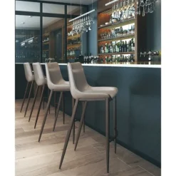 Beige & Brown Faux Leather 2-Pc. Bar Stool Set-Kirkland's Home Flash Sale