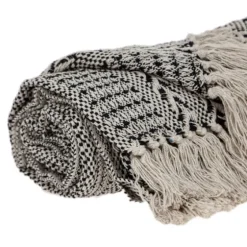 Beige And Black Patterned Throw-Kirkland's Home Best