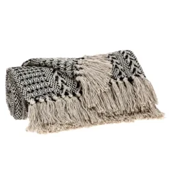 Beige And Black Patterned Throw-Kirkland's Home Best