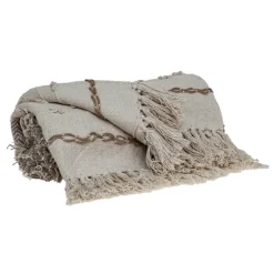 Beige And Cream Eclectic Woven Throw With Tassels-Kirkland's Home Best Sale