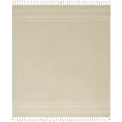 Beige And White Stripes Cotton Throw-Kirkland's Home Best Sale