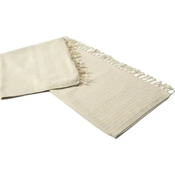 Beige And White Stripes Cotton Throw-Kirkland's Home Best Sale