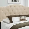Beige Bryne Button Tufted King Headboard-Kirkland's Home Fashion
