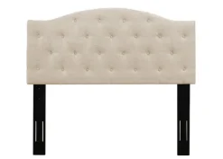 Beige Bryne Button Tufted King Headboard-Kirkland's Home Fashion