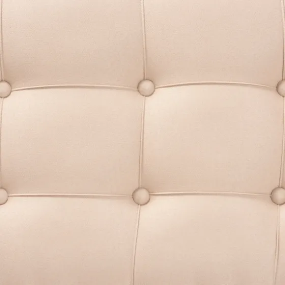 Beige Button Tufted Bench With Mirrored Base-Kirkland's Home Cheap