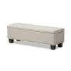 Beige Button-Tufted Upholstered Storage Bench-Kirkland's Home Cheap