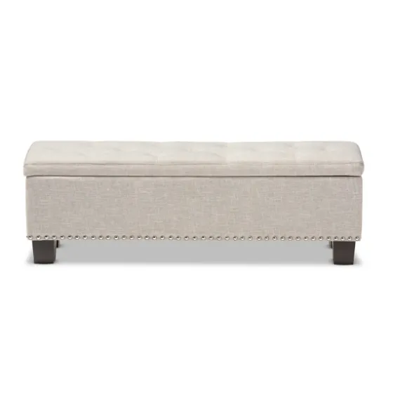 Beige Button-Tufted Upholstered Storage Bench-Kirkland's Home Cheap