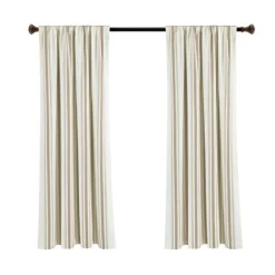 Beige Farmhouse Stripe Curtain Panels, Set Of 2-Kirkland's Home Best Sale