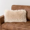 Beige Faux Mongolian Fur Lumbar Pillow-Kirkland's Home Online
