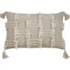 Beige Frayed Tassel Lumbar Pillow-Kirkland's Home Best