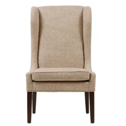 Beige High Wingback Nailhead Trim Dining Chair-Kirkland's Home Discount