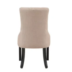 Beige Hourglass Tufted Dining Chairs, Set Of 2-Kirkland's Home Outlet