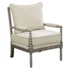 Beige Liam Turned Leg Accent Chair-Kirkland's Home Clearance