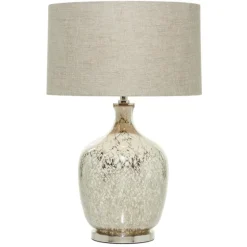 Beige Marbled Mercury Glass Table Lamp-Kirkland's Home Outlet