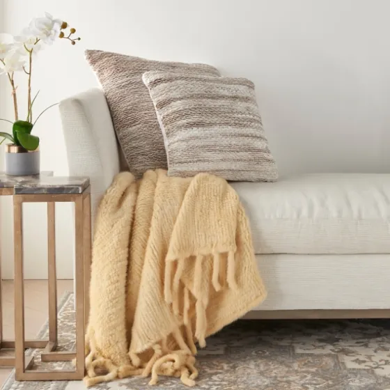 Beige Ribbon Loops Pillow-Kirkland's Home Cheap
