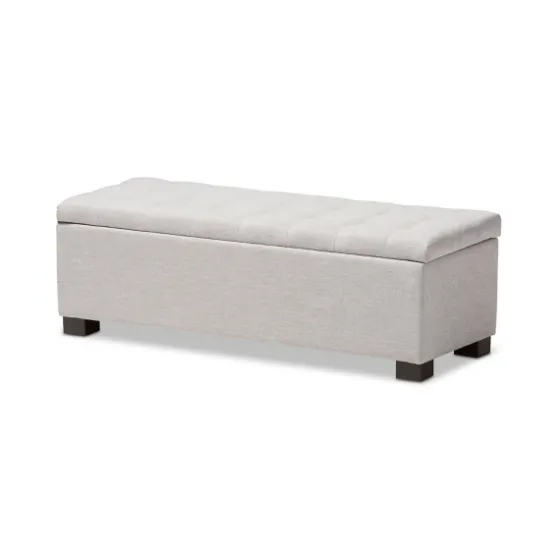 Beige Tufted Contemporary Storage Bench-Kirkland's Home Hot