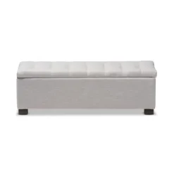 Beige Tufted Contemporary Storage Bench-Kirkland's Home Hot