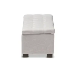 Beige Tufted Contemporary Storage Bench-Kirkland's Home Hot