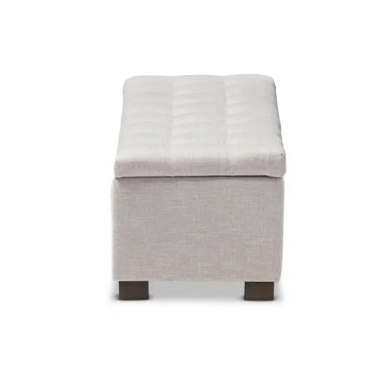 Beige Tufted Contemporary Storage Bench-Kirkland's Home Hot