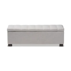Beige Tufted Contemporary Storage Bench-Kirkland's Home Hot