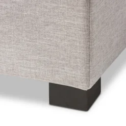 Beige Tufted Contemporary Storage Bench-Kirkland's Home Hot
