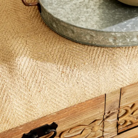 Beige Upholstered Acanthus Carved Wooden Bench-Kirkland's Home Best Sale